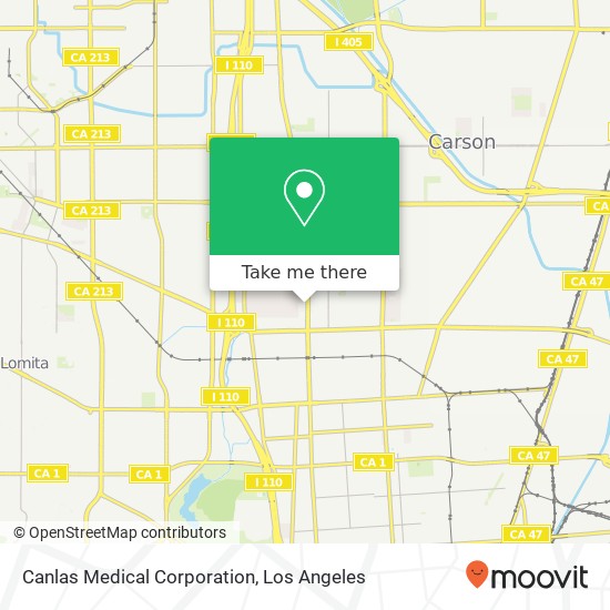 Mapa de Canlas Medical Corporation