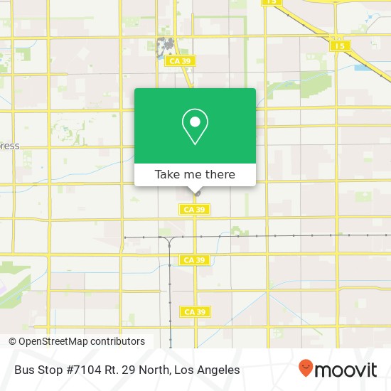 Mapa de Bus Stop #7104 Rt. 29 North