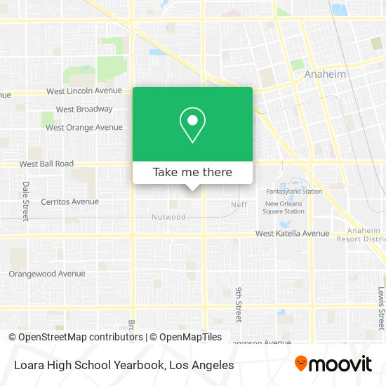 Loara High School Yearbook map