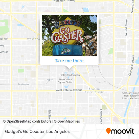 Gadget's Go Coaster map