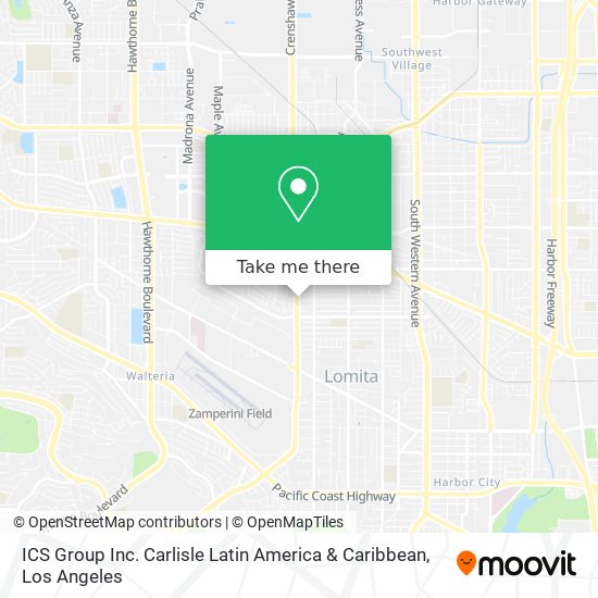 Mapa de ICS Group Inc. Carlisle Latin America & Caribbean