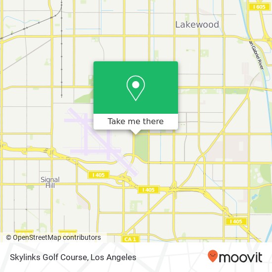 Skylinks Golf Course map