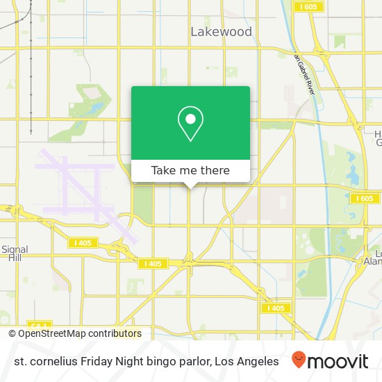 Mapa de st. cornelius Friday Night bingo parlor