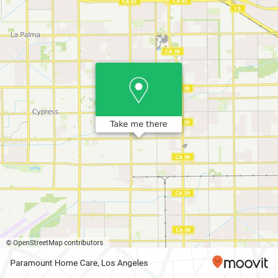 Mapa de Paramount Home Care