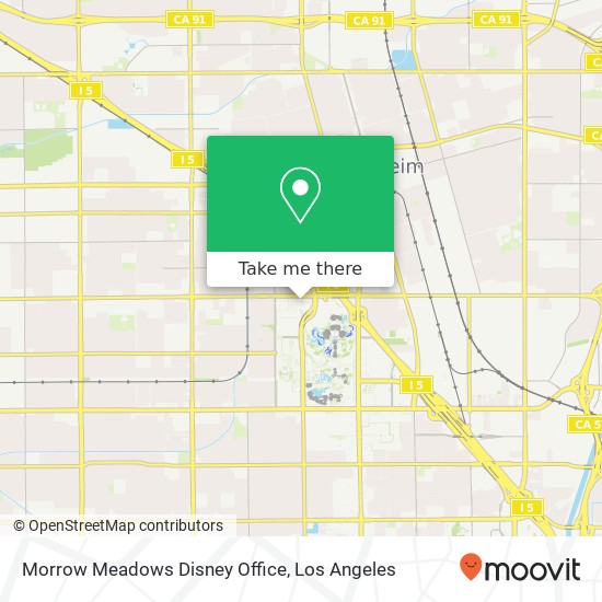 Morrow Meadows Disney Office map