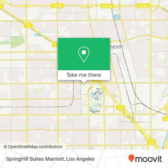 Mapa de SpringHill Suites Marriott