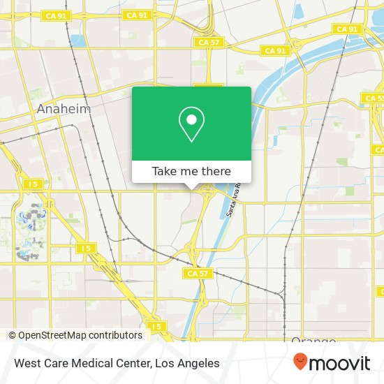 Mapa de West Care Medical Center