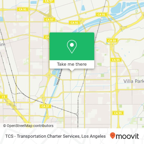 TCS - Transportation Charter Services map