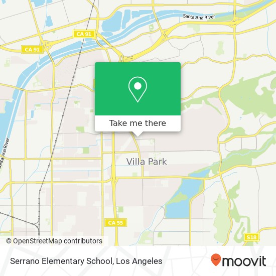 Serrano Elementary School map