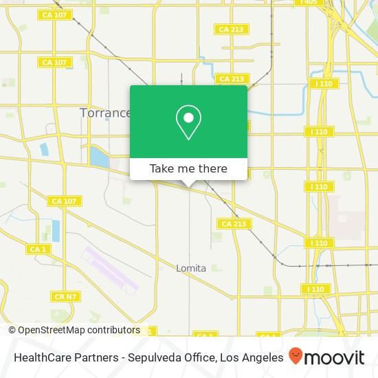 HealthCare Partners - Sepulveda Office map