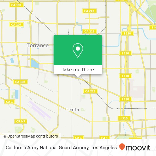 California Army National Guard Armory map