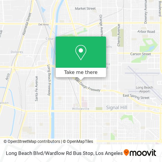 Long Beach Blvd / Wardlow Rd Bus Stop map