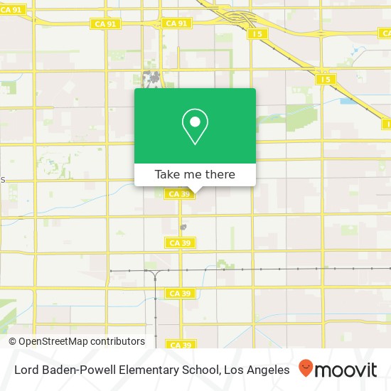 Mapa de Lord Baden-Powell Elementary School