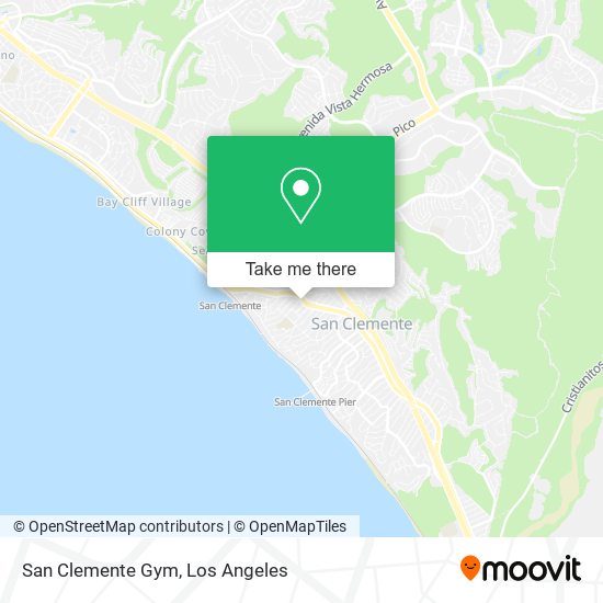 San Clemente Gym map