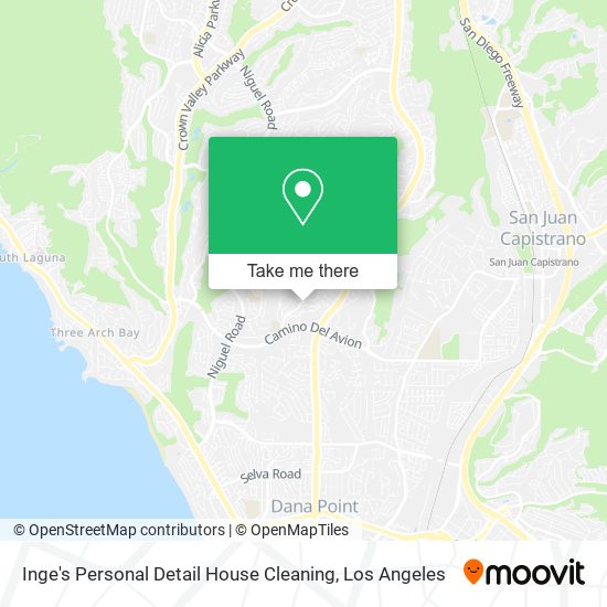 Inge's Personal Detail House Cleaning map