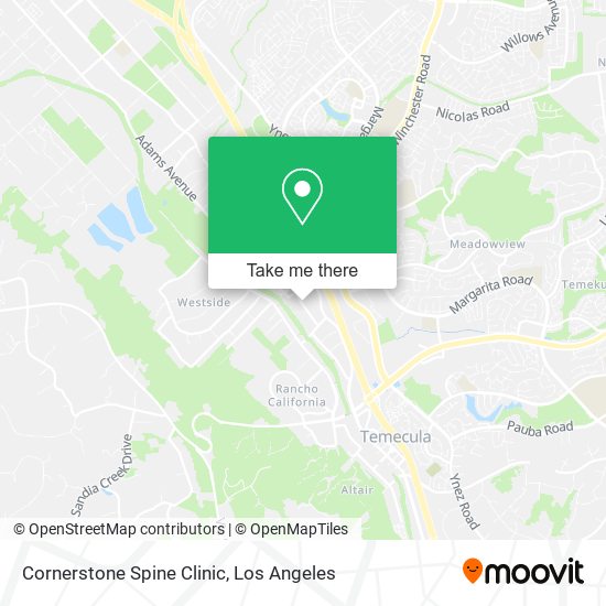 Cornerstone Spine Clinic map