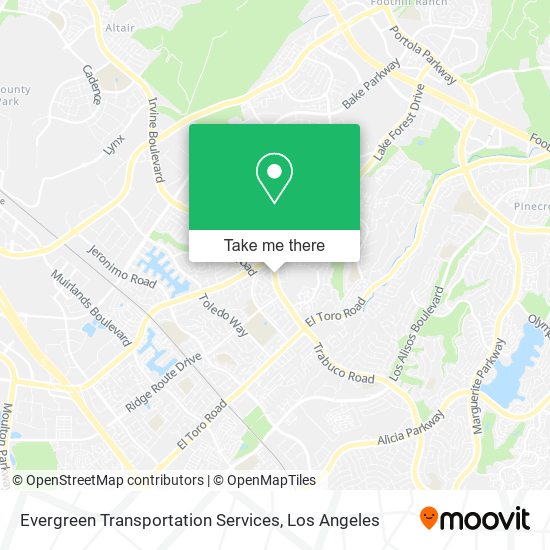 Mapa de Evergreen Transportation Services