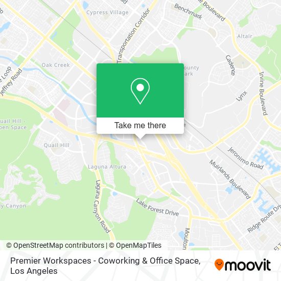 Mapa de Premier Workspaces - Coworking & Office Space