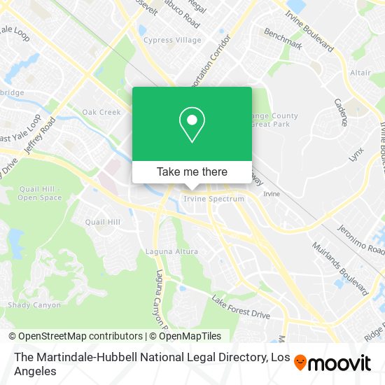 Mapa de The Martindale-Hubbell National Legal Directory