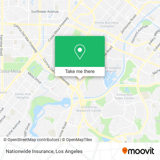 Mapa de Nationwide Insurance