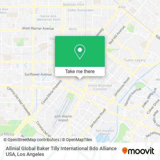 Mapa de Allinial Global Baker Tilly International Bdo Alliance USA