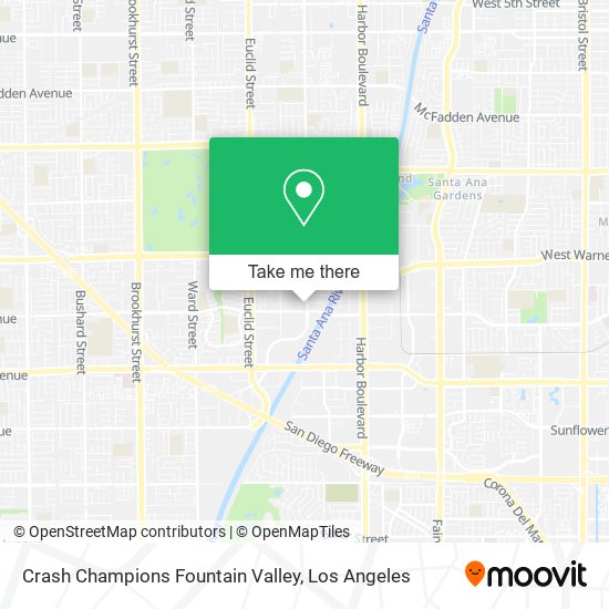 Crash Champions Fountain Valley map