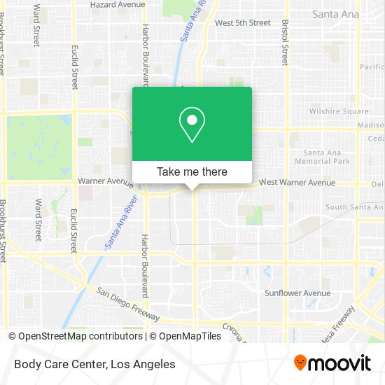 Body Care Center map