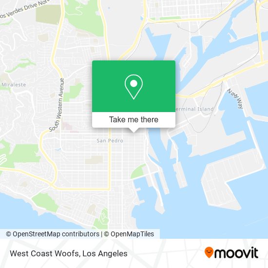 West Coast Woofs map