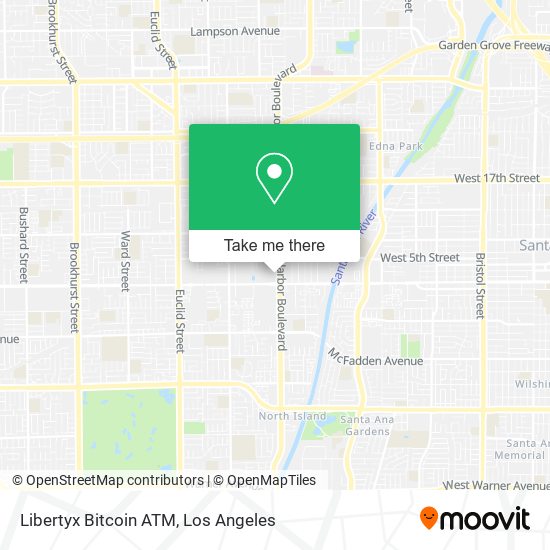 Mapa de Libertyx Bitcoin ATM