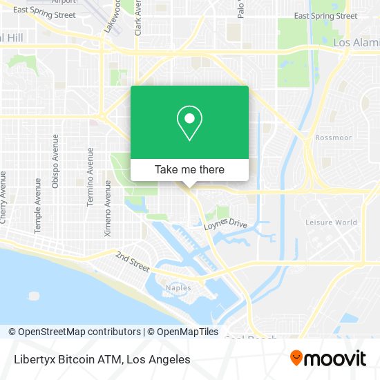 Mapa de Libertyx Bitcoin ATM