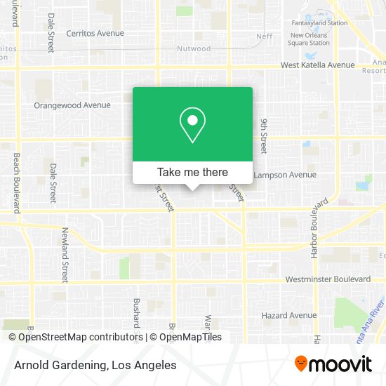 Arnold Gardening map