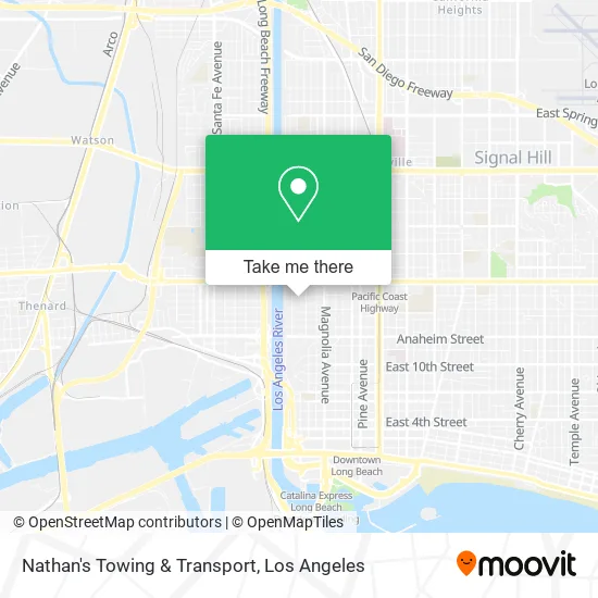 Nathan's Towing & Transport map