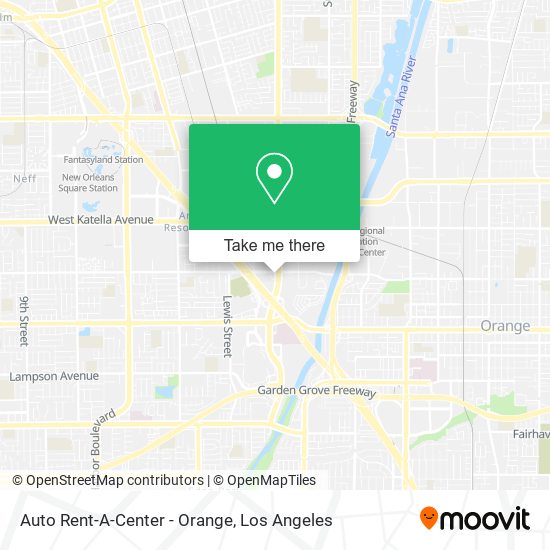 Auto Rent-A-Center - Orange map