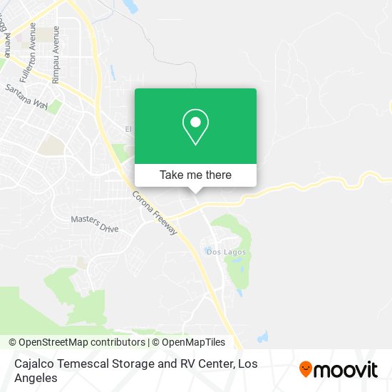 Mapa de Cajalco Temescal Storage and RV Center