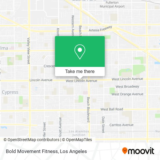 Mapa de Bold Movement Fitness