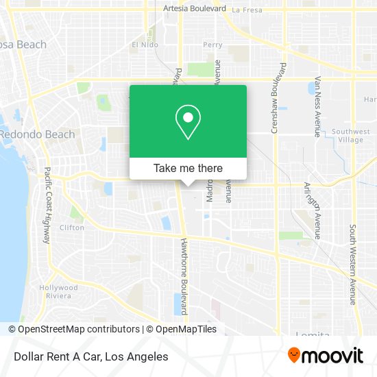 Dollar Rent A Car map