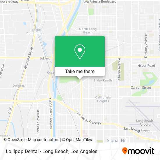 Mapa de Lollipop Dental - Long Beach