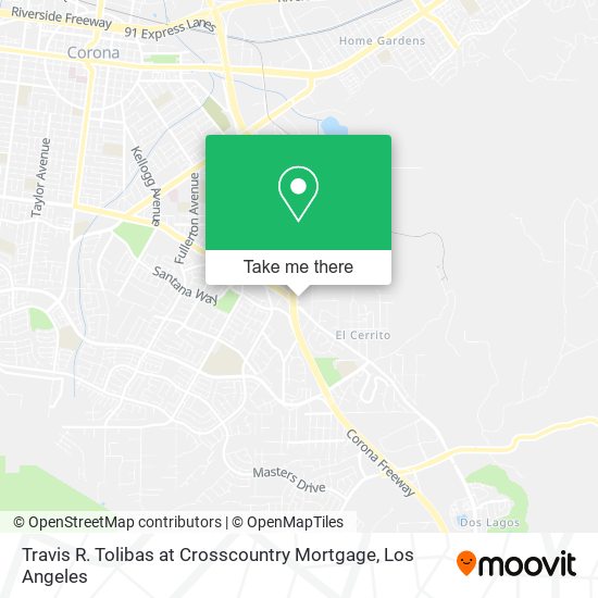Mapa de Travis R. Tolibas at Crosscountry Mortgage