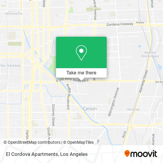 El Cordova Apartments map