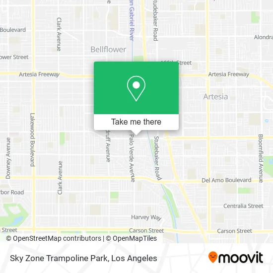 Mapa de Sky Zone Trampoline Park