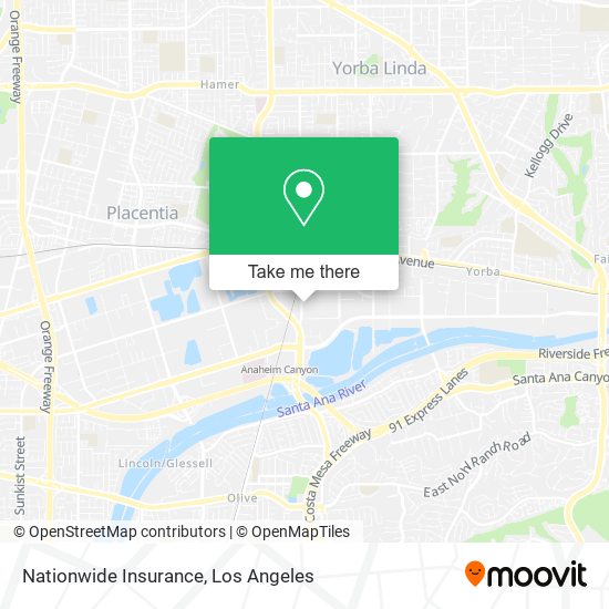 Mapa de Nationwide Insurance