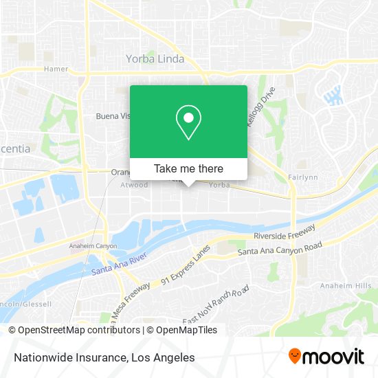 Mapa de Nationwide Insurance