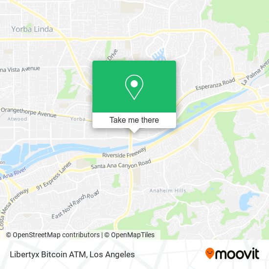 Mapa de Libertyx Bitcoin ATM