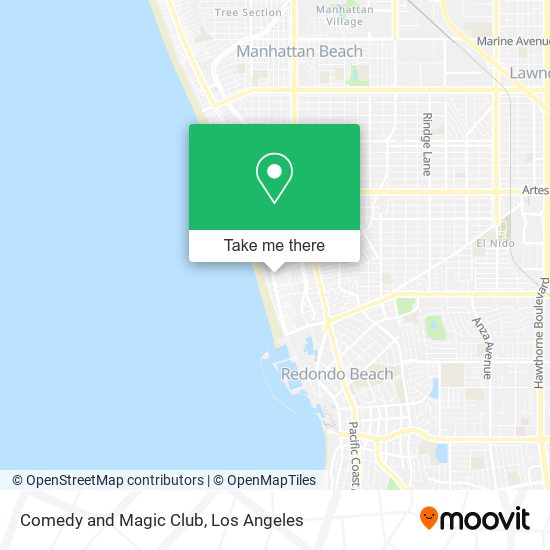 Mapa de Comedy and Magic Club