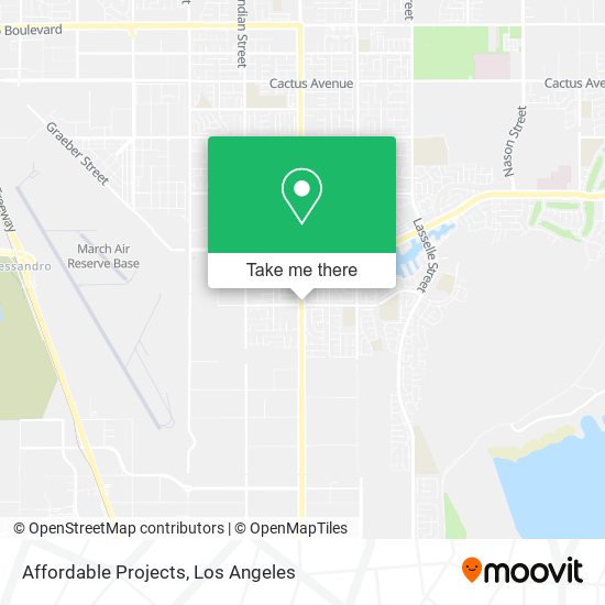 Affordable Projects map