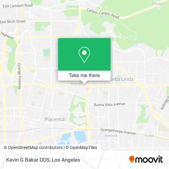 Mapa de Kevin G Bakar DDS