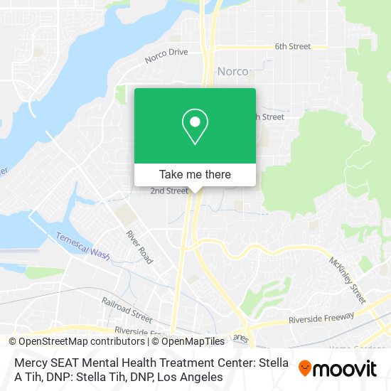 Mapa de Mercy SEAT Mental Health Treatment Center: Stella A Tih, DNP: Stella Tih, DNP