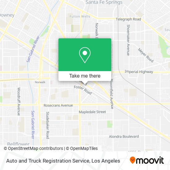 Auto and Truck Registration Service map