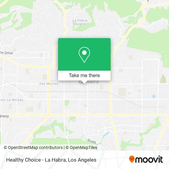 Healthy Choice - La Habra map
