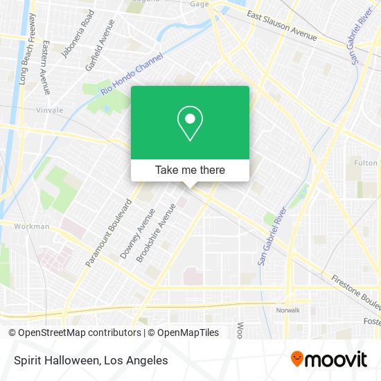 Mapa de Spirit Halloween